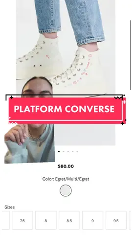 platform converse in the floral are in stock go buy yours 🥺💗 #converse #converseplatform #revolve #haul #unboxing #onlineshopping #sale