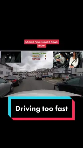 Slow down for meeting traffic #meeting #clearance #hazard #drivingtips #test #driving #fail #serious #fault #control #fy