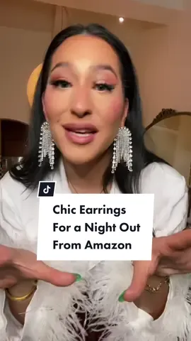 Chic going out earrings from Amazon ✨🔥 #jewelrytips #jewelrytiktok #earringstyle #rhinestones #stylingtips #amazonfashionfinds #amazonfashionhaul