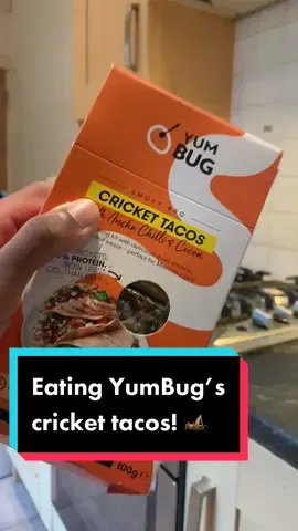 YumBug’s crickets tacos get a big 👍🏾 from @samredman__ 😍 #GT133 #yumbug #yumbugchallenge