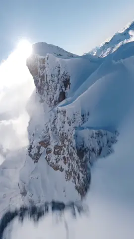 Surfing snowy mountain ridges in Engelberg Switzerland🇨🇭. Shot with a 5in FPV drone and gopro 10. #nature #mountain #Outdoors #winter #cinematic #fpv #fpvdrone #drone #dronevideo