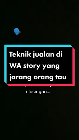 Teknik jualan di WA story yang jarang orang tau #GlycoPeelToGlow #jualan #jualanonline #bisnisbarengbangfuad