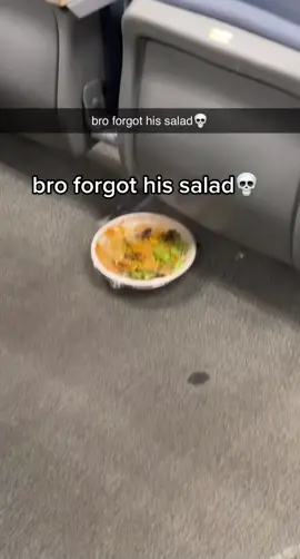 bro forgot his salad💀
