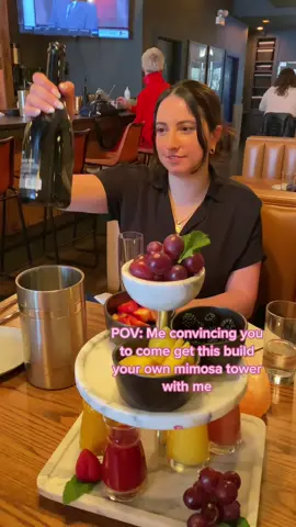 The build your own mimosa tower from @ChaletChicago is elite 👏🍾 #chicagobrunch #chicagomimosas #mimosatowers #chicagobarscene #chicagobrunchspot #rivernorthchicago