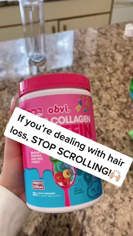 STOP SCROLLING! Here are 3 reasons why you need OBVI’s Super collagen protein!😍 #collagen #fyp #hairloss #hairskinnails