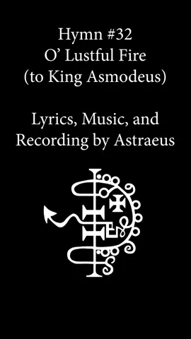 To King Asmodeus, the Lord of Lust and Desire. #demonolatry #demonolatrytok #demonology #witchtok