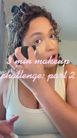 At least I got make base on in 6 minutes lmao fail #fyp #grwm #3minutemakeupchallenge