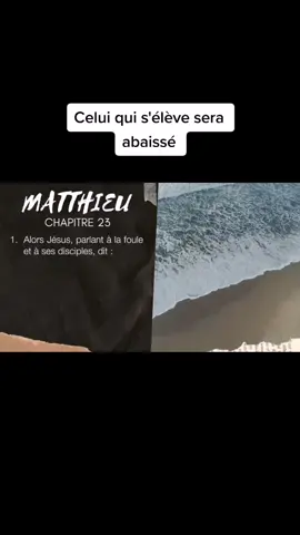 Évangile de Matthieu chapitres 23, 1-12. #meditonsensemble
