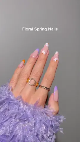Floral Nails 💅 🌸💜 #nails #nailtutorial  #springnails #springnails2022 #foryoupage #whenwomenwin
