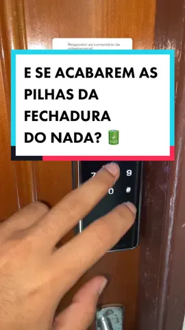 Responder @rafaelpereirali E SE AS PILHAS ACABAREM DA DO NADA? 🔋 #fechaduradigital #intelbras #apartamento