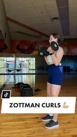 Zottman curls are going to be the death of me! 🥵 #upperbody #curls #armday #armworkout #fyp #FitTok