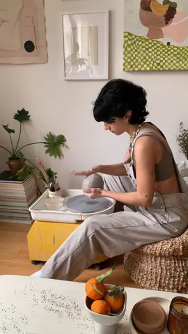 bliss  #ceramicsoftiktok #throwingclay #potteryvideo #ceramicsvideo #potterswheel #ceramicist #homestudiosetup #claymaking #ceramicstudio