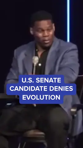 Trump-endorsed Republican Senate candidate Herschel Walker questions evolution. #herschelwalker #evolution #creationism #christianity #foryoupage #fyp