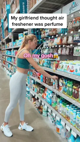 I think we just found a new division for you @Lowe’s ladies are going to love it 😳😂 #blonde #dumbblonde #foryou #fyp #couple #couplecomedy #reaction