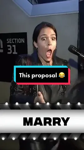 What emoji best describes this proposal in Brooklyn? 😂 #NBA #proposal