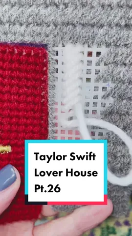 Follow Along! #crossstitch #stitchtok #yarnlovers #easycraft #dollhouse #loverhouse #swiftie4ever #lover #easycraft #genxtiktokers