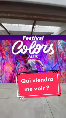 Qui viendra me rendre visite ? Je vous partagerai en Story les dates auxquelles j’y serait présent ! #Paris #ColorsFestival #StreetArtParis #happy