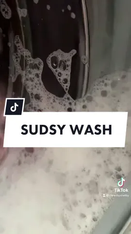 Sudsy wash x #sudsy #wash #laundry #laundrytok #washingmachine #bubble #foam #suds #CleanTok #cleantiktok #cleaning #clean #fyp
