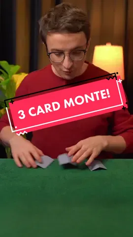 3 Card Monte! Credit: Dai Vernon, S.W. Erdnase #magic #sleightofhand #wow #skills #poker #scam #cards #fyp