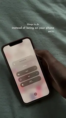 since part 1 got so much love here’s more things to do to fight that phone addiction - all it takes is awareness, notice when you’ve been scrolling for a while and stop yourself right there and then ☁️