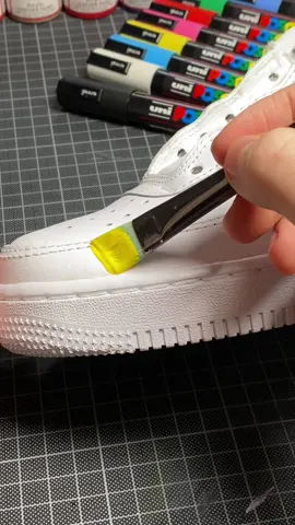 Comment yellow emojis💛💛 #customshoes #airforce1custom