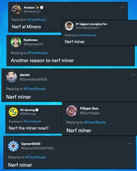 You can stop spamming us now ⛏🔻#nerfminer #clashroyale