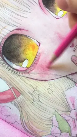 Did you miss me or notice i was gone #chii #chobits #ちょびっツ #ちい #watercolor #fyp #fypシ #arttok #art #creative #sketchbook #watercolorpainting #clamp