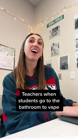 I don’t think this has actually happened in my classroom tho #teacherlife #highschool #vaping #noellelovessloths