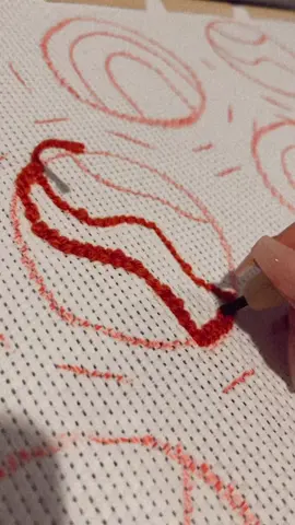 Punch needle with me 🥺❤️ #punchneedle