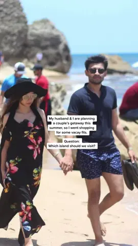 Which fit is ur fav? And which island should we visit for a #couplesgetaway #beachvacation #vacationoutfits