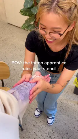 Gotta let them learn somehow 😟 #tattooapprentice #tattoo #stencil #artist #art #learningprocess #learnfromyourmistakes #koreangirl #koreantattooartist #sydney #sydneytattoo #soletattoogallery #추천 #타투 #타투배우기 #시드니 #시드니타투 #호주