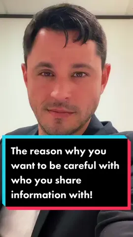 The reason why you want to be careful with who you share information with! #friends #family #coworkers #information #fyp #foryou