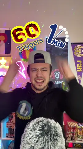 60 Triggers in 60 Seconds! Love y’all ❤️! #asmr #fastasmr #coreyasmr #asmrtiktoks #asmrsounds #chaoticasmr #aggressiveasmr