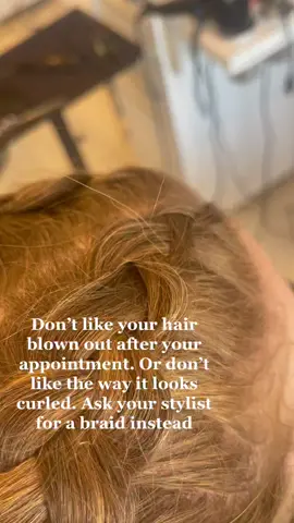 Not everyone likes blow outs and curls. And that’s okay. Don’t be afraid to speak up to your stylist. We want you to feel your best! #hairhacks #hairhelp @behindthechair.com @♡ braidbabes ♡ taught me this dutch braid 💕