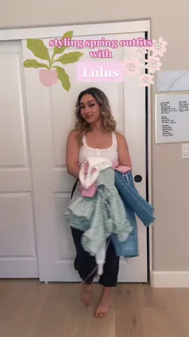 #ad elevating my spring wardrobe w @Lulus 🧺🌷 #cfxlulus