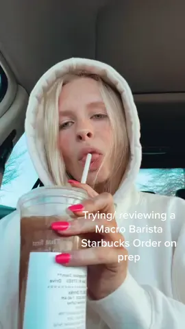 yea I’d order again… 7/10 @themacrobarista thx dawg #macrobarista #starbucks #bikiniprep #lowcalstarbucksdrink
