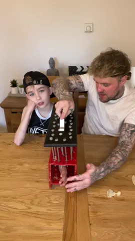 The nails went through his arm 😱