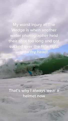 That’s why I always wear a helmet #SmellLikeIrishSpring #UnsealTheMeal #wipeout #thewedge #sunrise