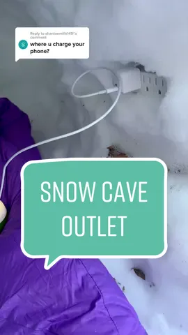 Reply to @shantaemills149  This is how we charge our devices in our snow cave! 🔌  #alaska #snowcave #satire