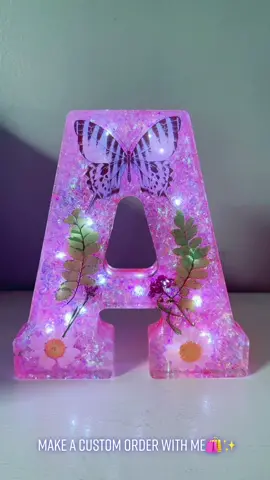 Custom Light Up Room Decor Letter 🛍#trending #ledlights #roomdecor #custom #resin #fypシ #smallbusinesscheck