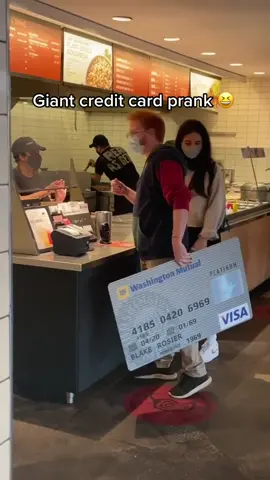 It actually worked 💳 😂 w/ @BlakeRosier #prank #pranks #ninadrama