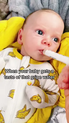 She loves her some gripe water. #babylove #momtok #newborn