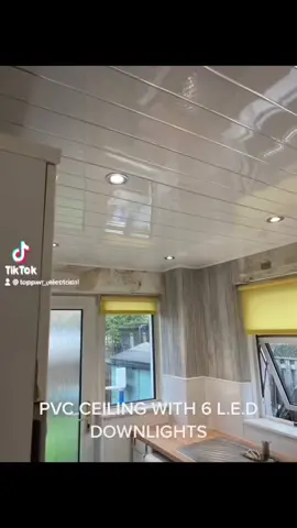 Pvc ceiling with downlights #kitchenmakeoveronabudget #kitchenmakeover #toppwr #scotlandtiktok #fyp #upgrades #lowmaintenance