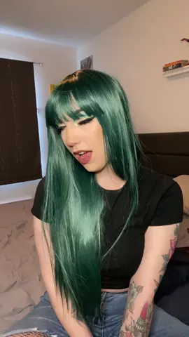 #AFairShotWithBlock #fyp#greenhair #makeuptutorial