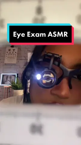 I realized my mics weren’t plugged in 😅 but enjoy this Eye Doctor Roleplay #eyeexamasmr #visualasmr #asmrdoctorroleplay #optometrist #asmrmedicalroleplay
