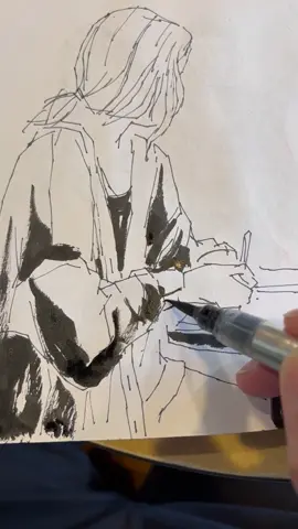 Sketching people in public number-6 #sketchingrandompeople #sketchingpeopleinpublic #drawingpeople #drawingpeopleinpublic #sketching #draw #inksplatter