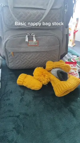 A very basic nappy bag stock - this is what I have in there at the moment for basics and add bits for longer days out #nappybag #2under2 #momlife #allthenappies #itscoldbutsunny