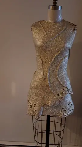 gold #leather red carpet look #sewingtok #fashiondesigner #modeltok #cosplay #sewingtiktok #maker
