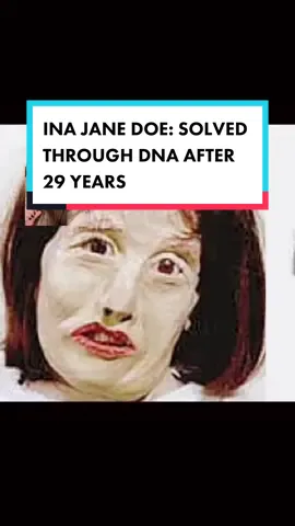 Ina Jane Doe: solved through DNA after 29 years #truecrime #truecrimetiktok #truecrimecommunity #crimetok #janedoe #solved #unsolved #illinois #fyp #DNA #justice #tenessee