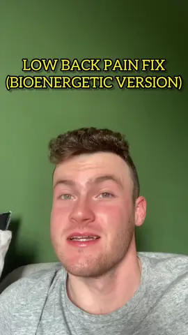 #bioenergetics #lowbackpain #lowbackpainrelief #energeticrelease